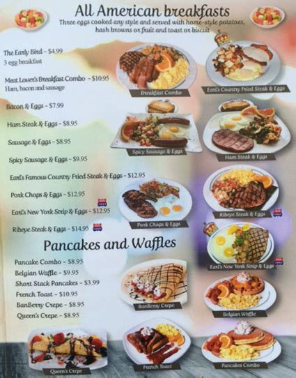 Earl’s Cafe Menu | OC Restaurant Guides