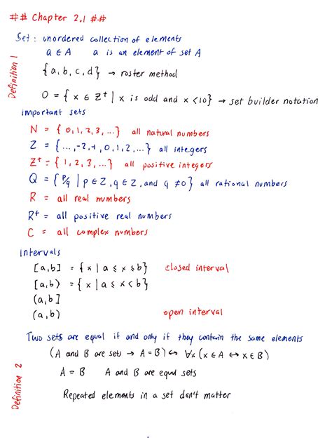 Chapter 2 - Summary Discrete Mathematics and its Applications - COMP ...