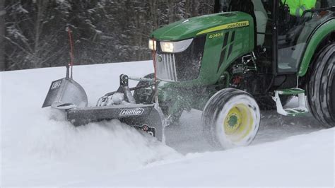 Hilltip Snowstriker™ compact tractor snow plow - YouTube