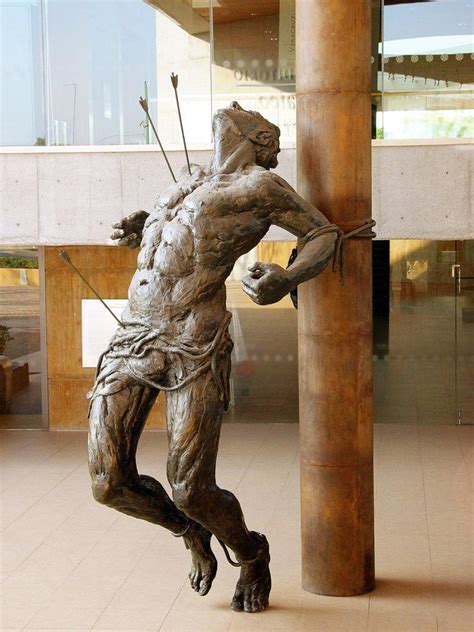 Large Famous Art of Saint Sebastian sculpture | Religious Sculpture