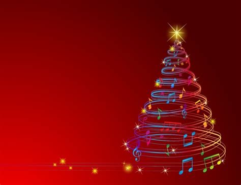 Musical Christmas Tree Free vector in Adobe Illustrator ai ( .AI ), Encapsulated PostScript eps ...