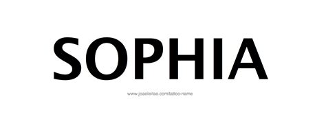 Sophia Name Tattoo Designs