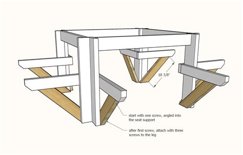 Square Picnic Table | Ana White