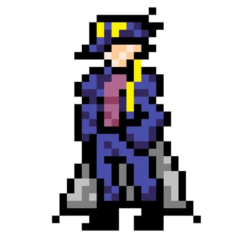 Jotaro pixel art | JoJo Amino Amino