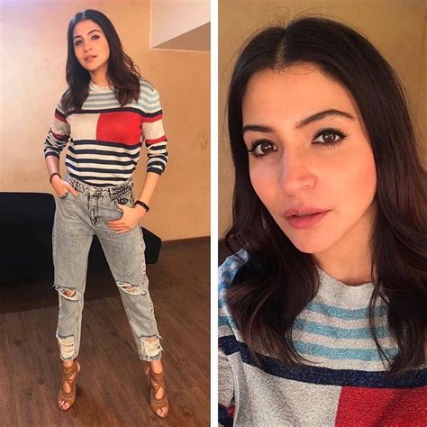 Anushka Sharma ready to Promote Jab Harry Met Sejal Simple Casual Outfits, Casual Work Attire ...