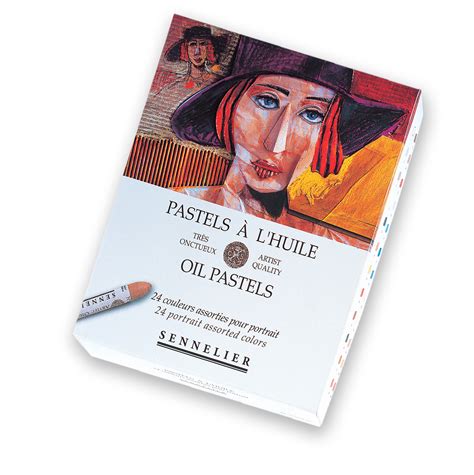 Sennelier 24 Portrait Oil Pastels - Oil Pastel Sets - Pastels