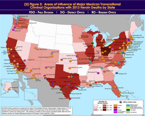 These DEA maps show how much of the US drug market 'El Chapo' Guzmán's ...