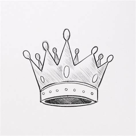 How to Draw a Crown (easy step by step) 👑