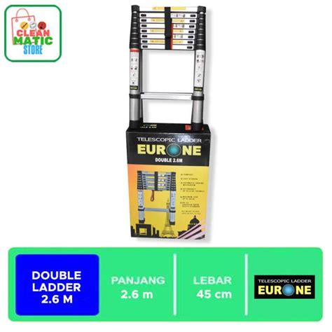 Jual TANGGA - DOUBLE LADDER 2,6 M di Seller Clean Matic Official Store ...