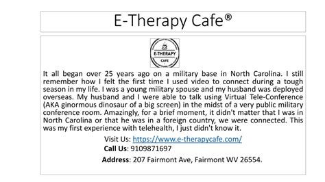 PPT - E-Therapy Cafe Introduction PowerPoint Presentation, free download - ID:11767749