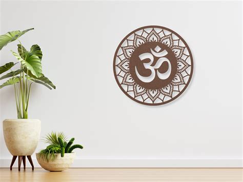 Om Sign, Om Wall Art, Om Wall Decor, Metal Om Decor, Yoga Gifts, OM ...