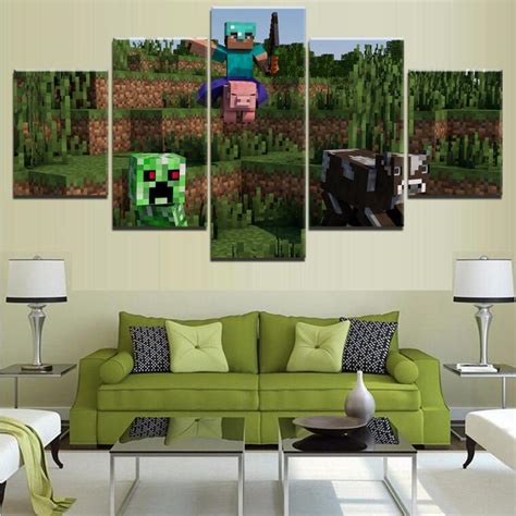 Order Minecraft The Attack Gaming – Canvas Art Wall Decor from ...