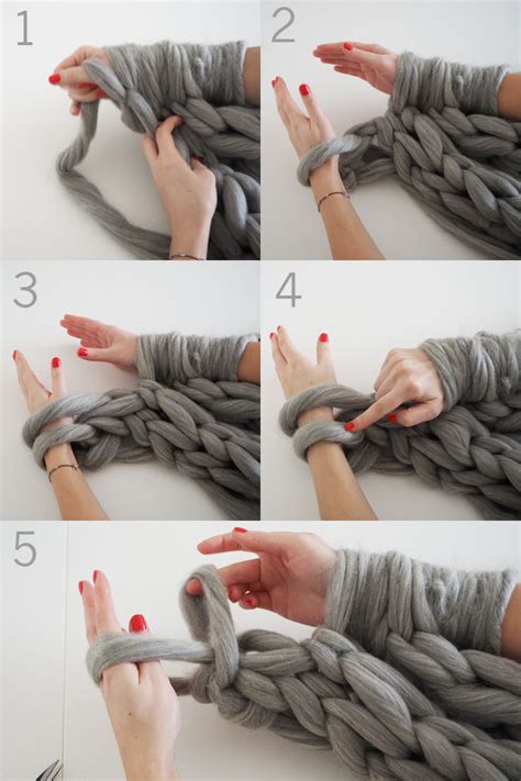 DIY | Arm Knitted Cosy Chunky Blanket | Made Up Style