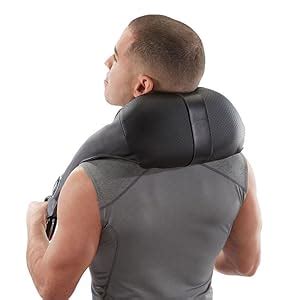 Amazon.com: Brookstone Cordless Shiatsu Neck & Back Massager with Heat : Health & Household