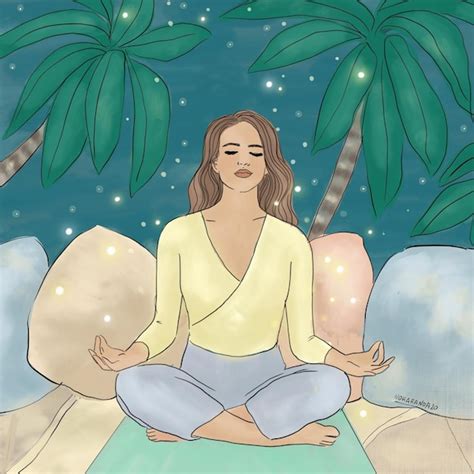 Premium Photo | Yoga activity meditation health woman illustration ...