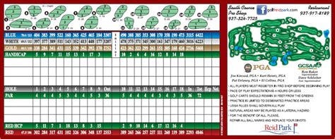 Course Information - Reid Memorial Park Golf Course