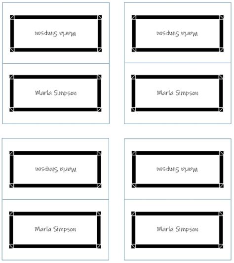 25+ Free Printable Place Card Templates [Word] - Best Collections