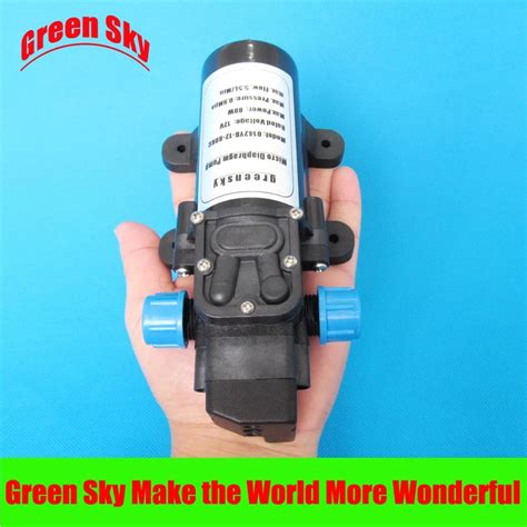 5.5l/min 80w dc 12v automatic pressure switch type with on/off button and socket diaphragm pump ...