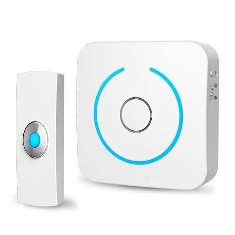 holahome Wireless Doorbell Door Bell Push Button and Battery Operated ...