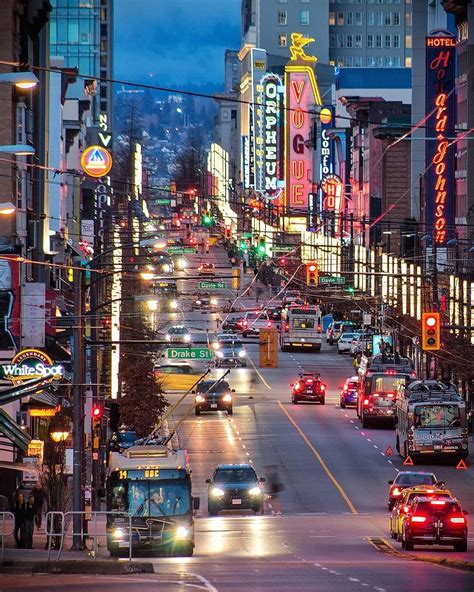 Electric Avenue 💡 . The epicenter of Vancouver's nightlife. Granville Entertainment District is ...