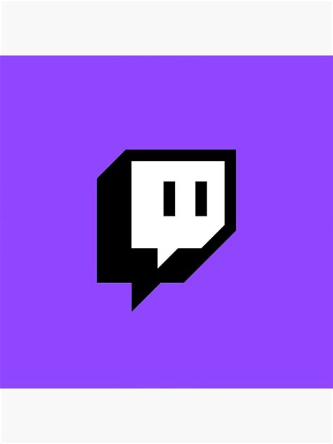 "twitch TV Logo Icon (new)" Photographic Print for Sale by Licensed ...