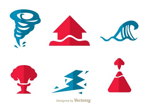 Natural Disaster Icons 97328 Vector Art at Vecteezy