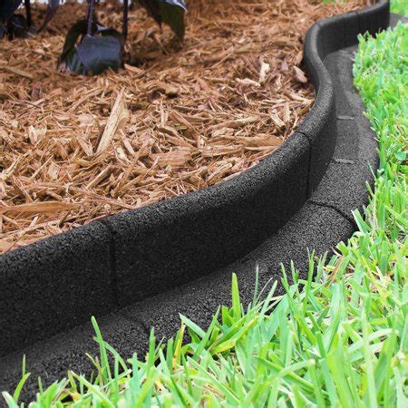 Ecoborder Landscape Edging Black 6pk - Walmart.com