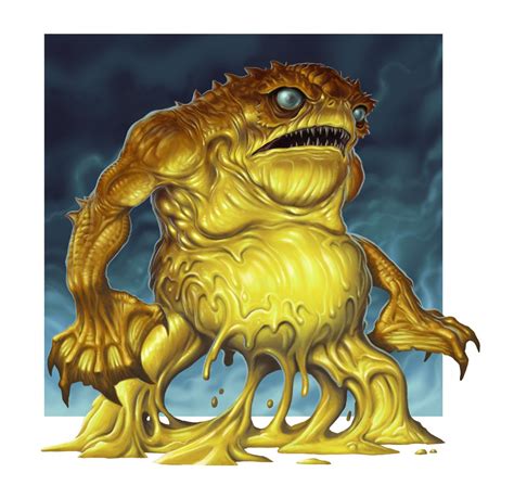 Golden Slaad | Creature art, Dungeons and dragons, Monster drawing