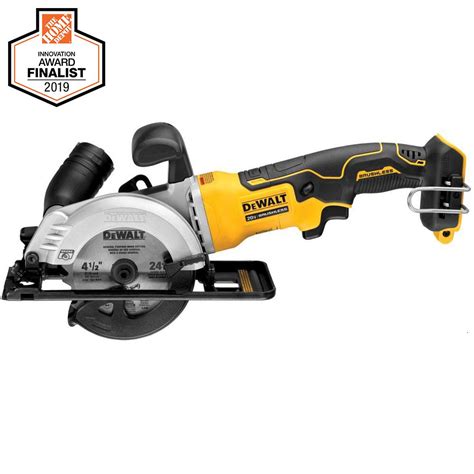 DEWALT ATOMIC 20-Volt MAX Cordless Brushless 4-1/2 in. Circular Saw (Tool-Only)-DCS571B - The ...