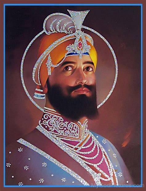 Glitter Image Of Guru Gobind Singh Ji