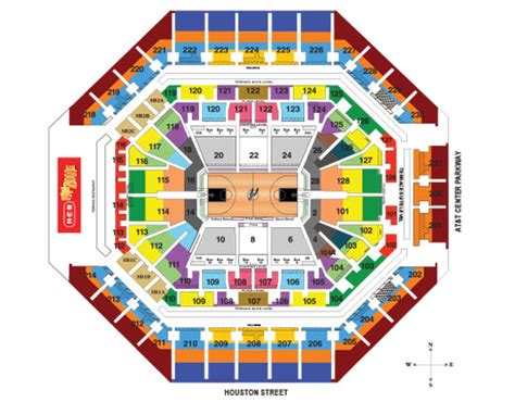 Spurs Seating Chart With Seat Numbers