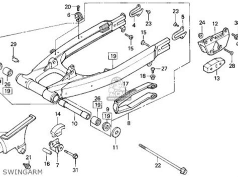 Honda XR250R 1995 (S) USA parts lists and schematics