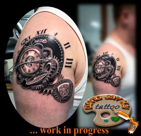 Clock gears tattoo by davidkaiden on DeviantArt