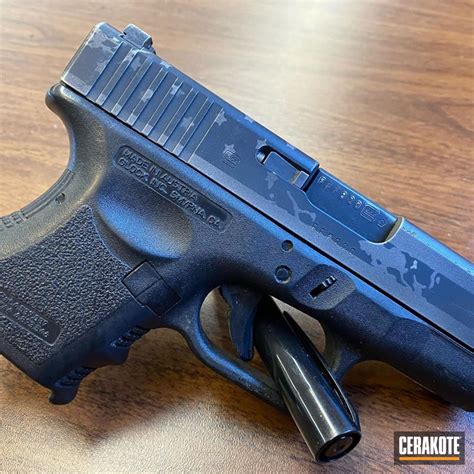 Glock 27 Concealed Carry Blue Line Flag featuring H-146, H-237 and H-401 | Cerakote