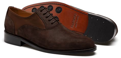 Oxford shoes - brown waxed leather & leather