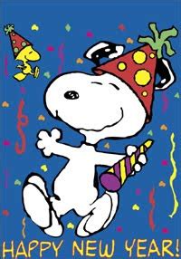 New Year Cards: Snoopy New Year Wishes