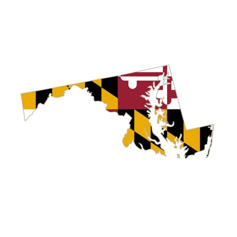 Maryland Map Svg Maryland Flag Svg United States Flag USA Map - Etsy