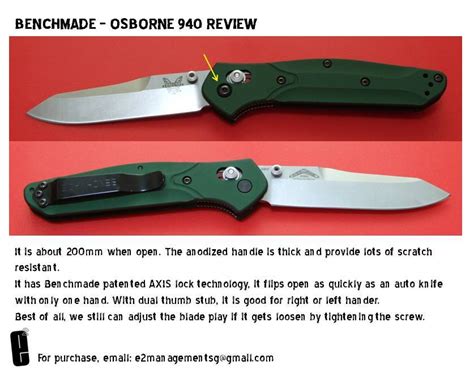 ExcellentToolsSG: Benchmade Osborne 940 review