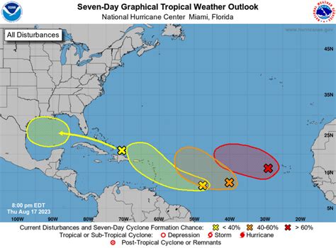 Hurricane Center tracking 4 disturbances in the Atlantic. One will likely enter the Gulf.