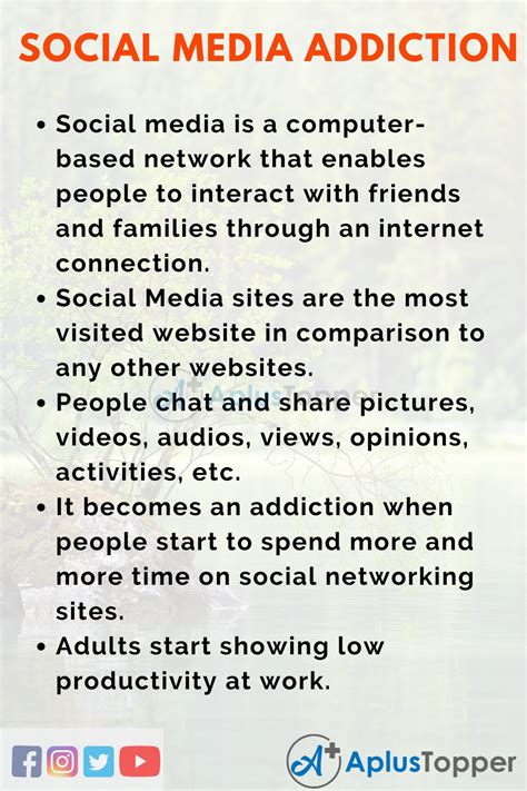 Essay on Social Media Addiction | Social Media Addiction Essay for Students and Children - CBSE ...