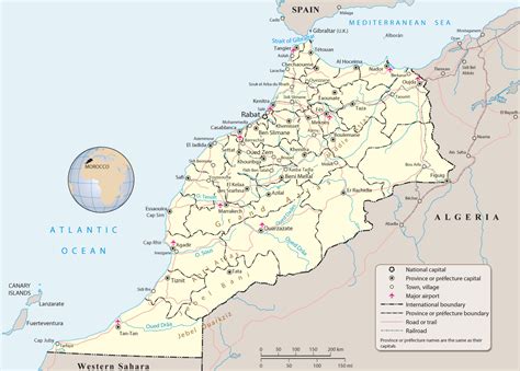 Map of Morocco - Travel Africa