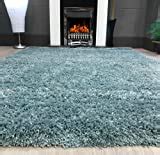 TEAL BLUE LUXURIOUS THICK SHAGGY RUGS 7 SIZES AVAILABLE 60cmx110cm (2ft ...