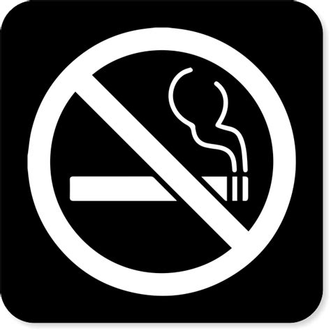 Non-Smoking Area Sign with No Smoking Symbol | CustomSigns.com