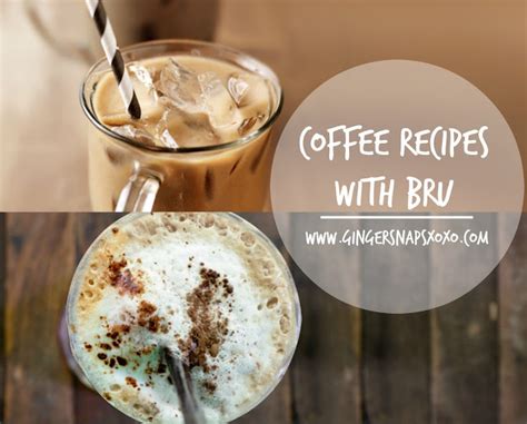 COLD COFFEE RECIPES WITH BRU | BRU AT LFW | GingerSnaps