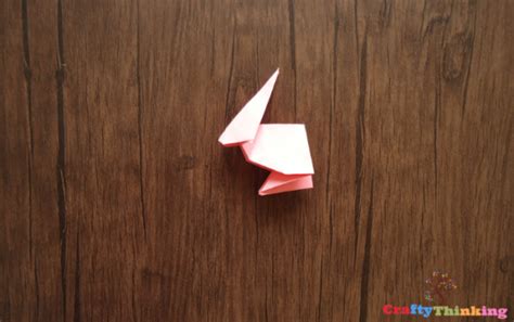 How to make an Origami Rabbit with Free Flip Book - CraftyThinking