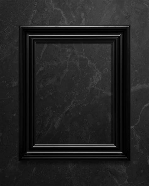 Black picture frame mockup illustration | Premium PSD Mockup - rawpixel