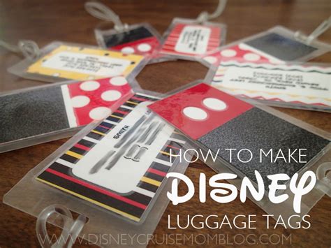 How to Make Disney Luggage Tags • Disney Cruise Mom Blog