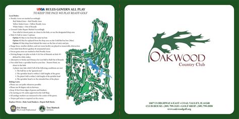 Scorecard | Oakwood Golf