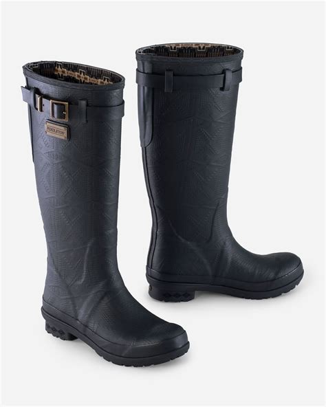 Quality-Built, Waterproof Rain Boots With A Subtle Embossed Pattern ...