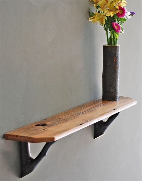 RUSTIC BARN WOOD SHELF